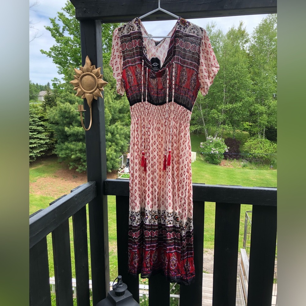 Cream coloured boho maxi dress